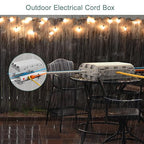 Outdoor Waterproof Electrical Box, Large Extension Cord Cover Plug Protector - Image 8