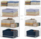 Yociyoga 4 Tier Stackable Closet Organizers and Storage Shelves, Foldable by FollowWithYociyogaTogether