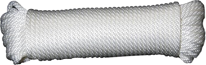 T.W Evans Cordage 44-125 3/8-Inch Solid Braid Nylon Rope 50-Feet Hank by Unknown