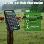 5 Miles Solar Electric Fence Charger, Output 0.11J Electric Fence Charger Solar - Image 2