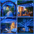 JMEXSUSS 2 Pack Solar String Lights Outdoor Waterproof, Total 66 FT 200 LED - Image 9