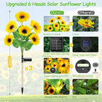 GARPAR Solar Garden Lights Outdoor, Upgraded 3 Pack - Image 5