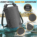 Waterproof Dry Bag, 5L/10L/20L/30L/40L Roll Top Lightweight Storage Backpack - Image 4