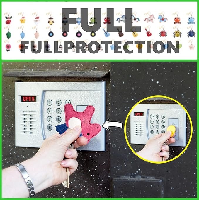 Leather Keychain Holder Case Compatible - Image 4