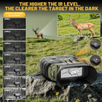 WOSPORTS 4K Infrared Night Vision Goggles – 1300FT Range, 8X Digital Zoom - Image 3