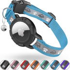 Reflective AirTag Cat Collar, Integrated Cat Tracker Collar by ODOKELE