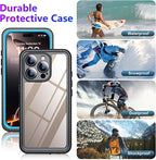 Temdan Compatible with iPhone 16 Pro Max Case Waterproof, Built-in Screen & - Image 5