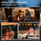 100FT Solar String Lights Outdoor Waterproof IP65 - Image 9