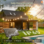 addlon 33 FT Solar String Lights Waterproof, Patio Light Solar Powered - Image 4