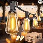 DAMAING Outdoor String Lights 200 FT Waterproof Patio Lights by Lifeisgood