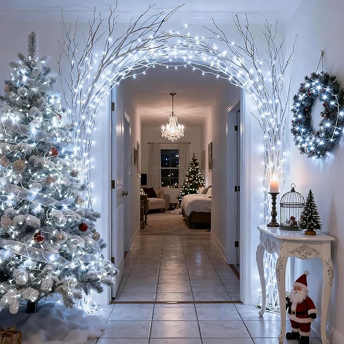 JMEXSUSS White Christmas Lights - Image 3
