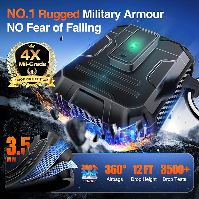 Armoured Heavy Duty for AirPods 1/2 Generation Case - Image 2