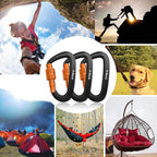 B-Mardi Carabiner Clips Heavy Duty 12kN-Lightweight Locking Carabiners - Image 4