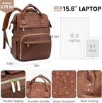 LOVEVOOK Leather Laptop Backpacks - Image 4