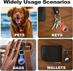 Linsaner Case for AirTag 2nd Gen & 1st Gen, Silicone Holder Keychain Key Ring - Image 4