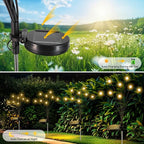 Slyuexu Solar Garden Lights Outdoor Waterproof, 2 Pack 16 LED Swaying Firefly - Image 4