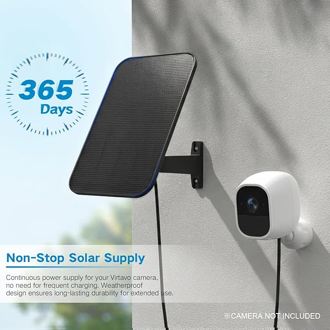 VIRTAVO 3.2W Solar Panel for Security Camera Compatible - Image 7