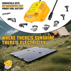 Solar Charger Adapter for Dewalt 20V/60V Battery, Outdoor Work - Image 3