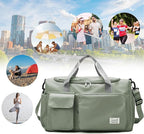 Suruid Travel Duffel Bag with Shoes Compartment Sports Gym Bag with Dry Wet - Image 7