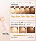 Gritin Book Light, Eye Caring 4-Color & 5-Brightness Neck Light Reading Light- - Image 2