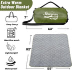 Waterproof Outdoor Blanket 82”X 55” Packable, Stadium Blankets - Image 2