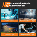 Rechargeable Work Light with Stand, GoGonova Cordless Work Light with Triple - Image 5