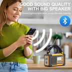Emergency Weather Radio, AM/FM/SW/NOAA Hand Crank Radio - Image 8