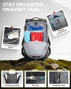 WATERFLY Small Lightweight Hiking Backpack: 20L Outdoor Daypack - Image 5