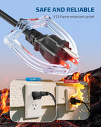 DEWENWILS Extension Cord 20 FT, 3 Prong Waterproof Extension Cable - Image 2