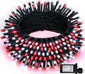 JMEXSUSS 66ft 200 LED Red and White Christmas Lights, Outdoor String Plug-in by JMEXSUSS