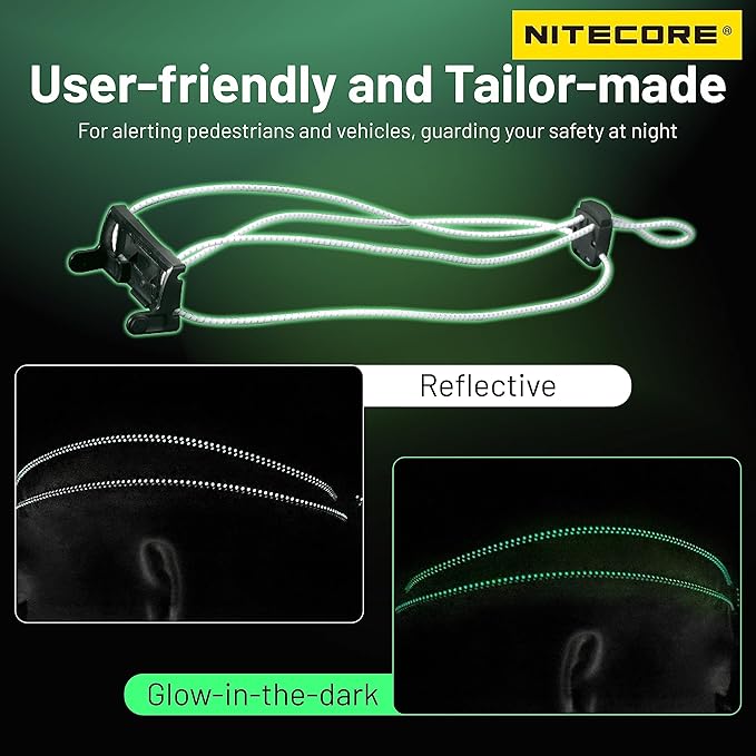 Nitecore NU21 360 Lumen Ultra Lightweight Outdoor Headlamp Dual Beam USB-C - Image 4