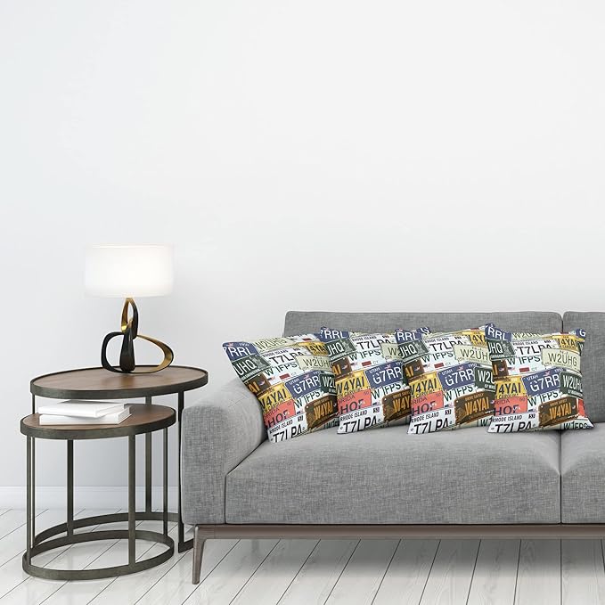 Ambesonne Vintage Decorative Throw Pillow Case Pack of 4, Original Retro Style - Image 3