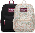 Montana West Backpack for Women Men 2 PCS Lightweight College Bookbags Casual by THEOFFICIALMONTANAWEST