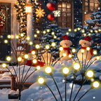 ZFNN Solar Garden Lights Outdoor, 4 Pack Firefly Swaying Lights, Waterproof - Image 8