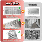 SecuCaptain Survival Emergency Thermal Blankets: 25 Pack Extra Large 84” x63” - Image 3