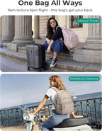 BAGSMART College Laptop Backpack, Travel Backpack - Image 5