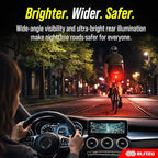 BLITZU USB-C Rechargeable Bike Tail Light 2 Pack, Bright Bicycle Rear Cycling - Image 5