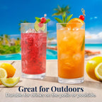 US Acrylic Classic Clear Plastic Reusable Drinking Glasses 16oz Water Cups | - Image 7