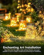 120LED 10FT Solar Fairy Lights Outside Waterproof, 8 Lighting Modes IP65 - Image 7