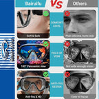 Bairuifu 2-Pack Snorkel Gear for Adults | Enhanced Anti-Fog & Anti-Leak - Image 4