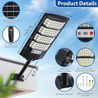 Yusist 2 Pack Solar Street Lights Outdoor Waterproof, 6500K LED Motion Sensor - Image 5