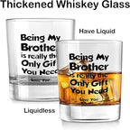 Nogrit Brother Gifts Whiskey Glasses 10 oz, Brothers Gifts - Image 5