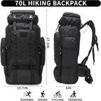 Hiking Backpack for Men 70L/100L Camping Backpack Military Rucksack Molle 3 - Image 2