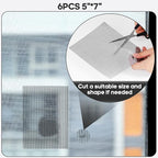 Secopad 5" x 7" Black/Grey Screen Repair Kit, Strong Adhesive Fiberglass Mesh - Image 7