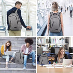 Mancro Laptop Backpack for Travel, Anti-theft Laptop Backpack for Men Business - Image 4