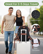 LOVEVOOK 40L Travel Backpack for Women & Men, Airline Approved Carry On Backpack - Image 5