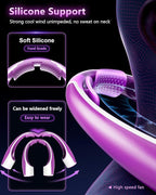 Rohent Neck Fan Portable for Women: High Speed Faster Cooling Neck Fan 4 Speeds - Image 3