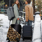 ANNA QUEEN Leopard Print Luggage Cover, Luxury Animal Pattern Suitcase Protector - Image 7
