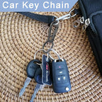 4Pack Small Keychain Rings, Metal Key Carabiner Clip, Mini EDC Key Ring Chain - Image 4