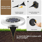 SOLPEX Solar Lights Outdoor Waterproof, 20 Pack Solar Ground Lights, Solar - Image 4